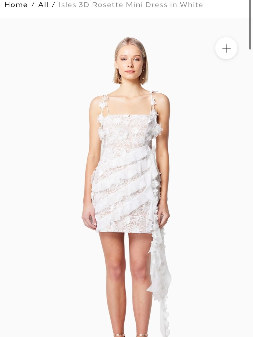 Elliatt NWT Isles 3D Rosette Mini Dress